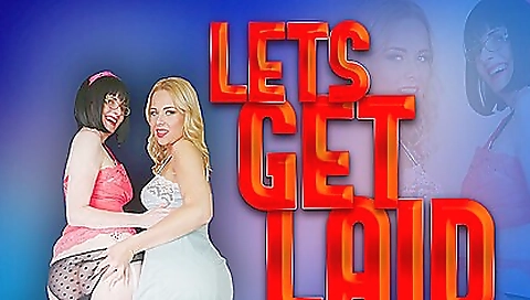 Shemal av model masturbation with two dicks