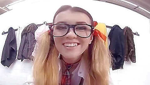 Hawt babe takes a huge cock